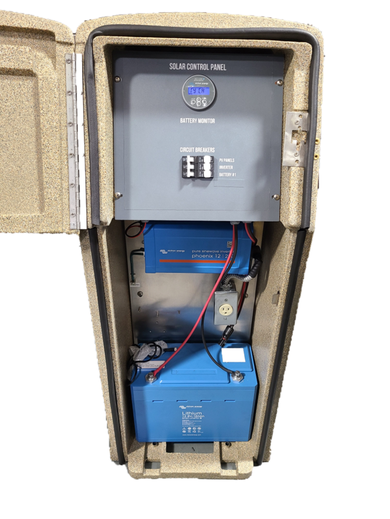 ITS Plastic Controller Pedestal w/Solar Power Imperial Sprinkler Supply